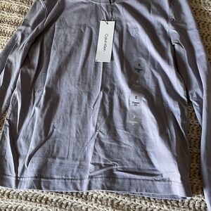 Calvin Klein Gray Long Sleeve Shirt